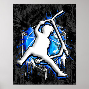 Poster Scooter Retro - Stuntscooter - Kick Stunt Scooter