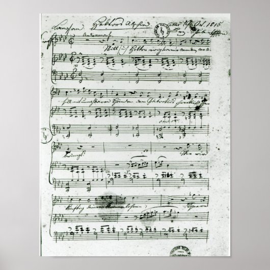 Poster Score d'autographe pour le couvercle 'Hektors Absc (Devant)