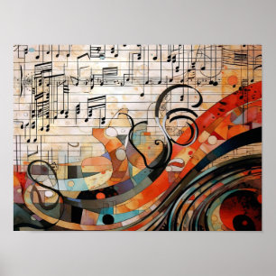 Poster Score de musique grunge