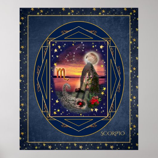 Poster Scorpio Art Collage (Devant)