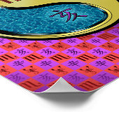 Poster Scorpio & Boar métallique (Coin)