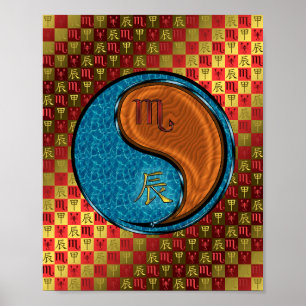 Poster Scorpio & Dragon de Bois