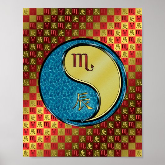 Poster Scorpio & Dragon Métal (Devant)