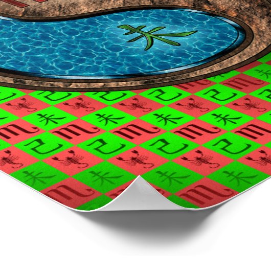 Poster Scorpio & Earth Chèvre (Coin)