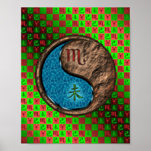 Poster Scorpio & Earth Chèvre