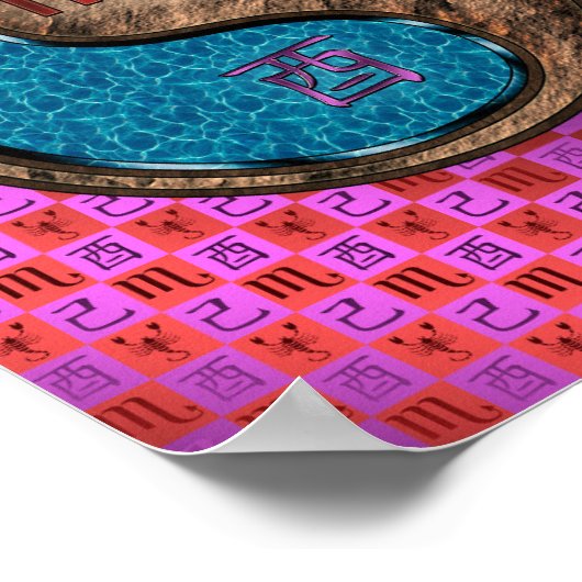 Poster Scorpio & Earth Rooster (Coin)