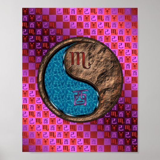 Poster Scorpio & Earth Rooster (Devant)