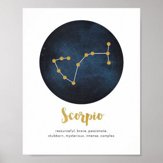 Poster Scorpio en étoile (Devant)