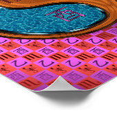 Poster Scorpio et coq en bois (Coin)