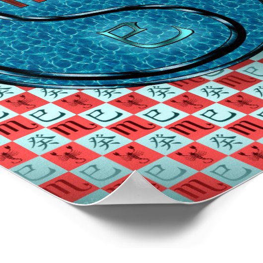 Poster Scorpio et serpent d'eau (Coin)