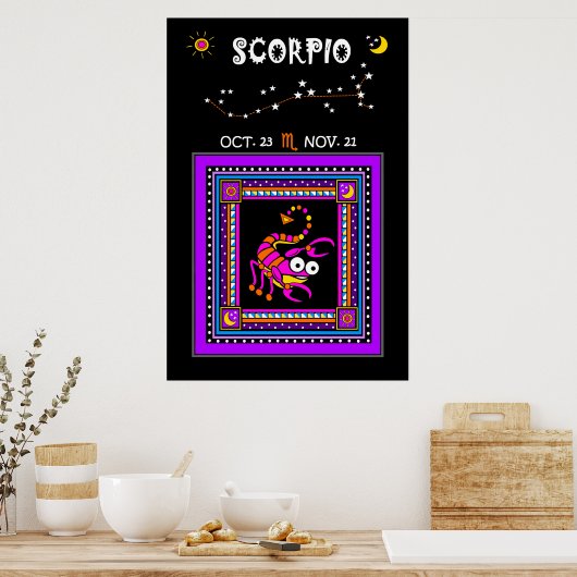 Poster Scorpio Le Scorpian (Cuisine)