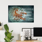 Poster SCORPIO : Ne m'étudiez pas Vous ne serez pas diplô (Bureau à domicile)