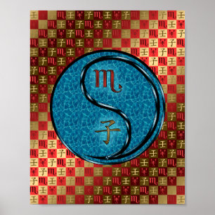 Poster Scorpio & Rat d'eau