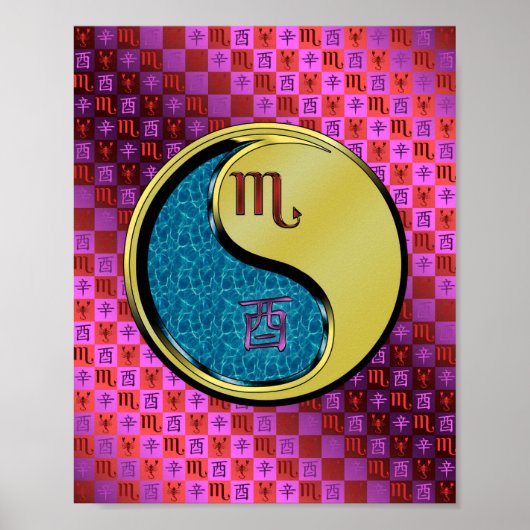 Poster Scorpio & Rooster Metal (Devant)