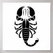 Poster scorpio scorpion astrologie zodiaque horoscope (Devant)