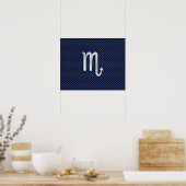 Poster Scorpio SIGNE Zodiaque marine imprimé en fibre de  (Cuisine)