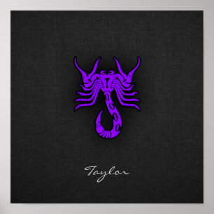 Poster Scorpio violet