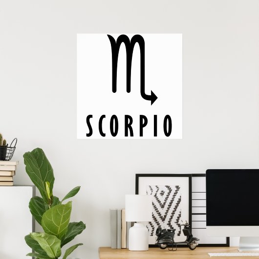 Poster Scorpio zodiac (Bureau à domicile)