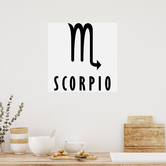 Poster Scorpio zodiac (Cuisine)