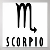 Poster Scorpio zodiac (Devant)