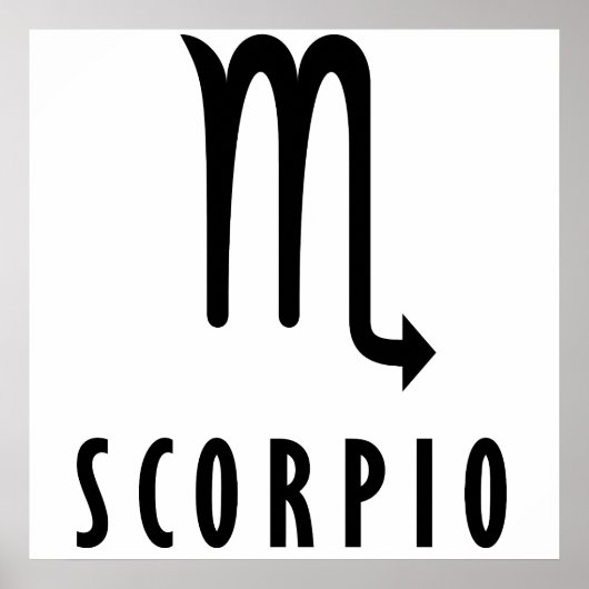 Poster Scorpio zodiac (Devant)