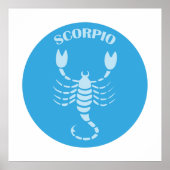 Poster Scorpio, Zodiac Sign, Horoscope, Astrology (Devant)