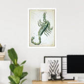 Poster Scorpion Astrologie Zodiaque (Bureau à domicile)