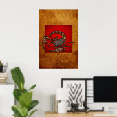 Poster Scorpion [impression 20x30] (Bureau à domicile)