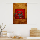 Poster Scorpion [impression 20x30] (Cuisine)