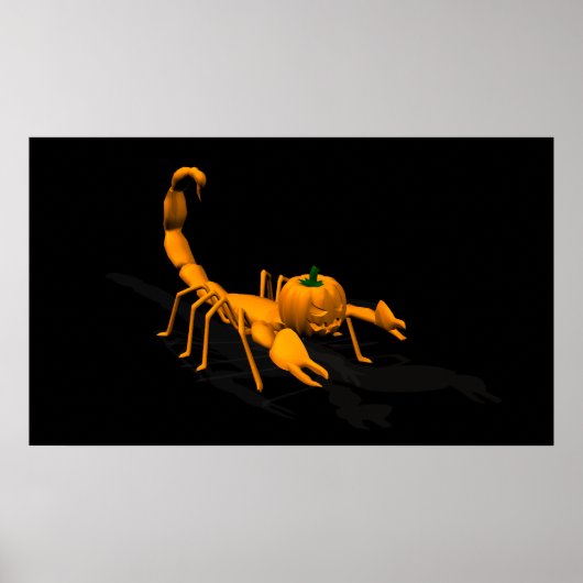 Poster Scorpion orange (Devant)