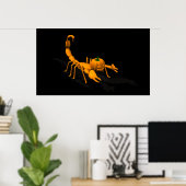 Poster Scorpion orange (Bureau à domicile)