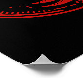 Poster Scorpion rouge Astrologie Signe du zodiaque Scorpi (Coin)