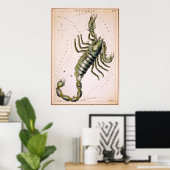 POSTER SCORPION SCORPIO CONSTELLATION 1825 (Bureau à domicile)