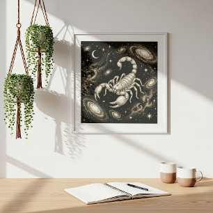 Poster Scorpion Zodiaque Céleste Astrologie