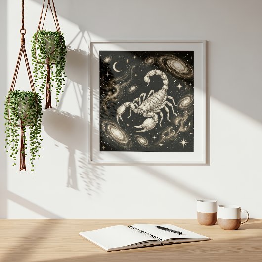Poster Scorpion Zodiaque Céleste Astrologie