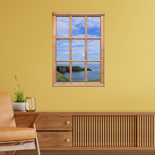 Poster Scotland Coast, Sky et Ocean Vue depuis une fenêtr (Salon 2)
