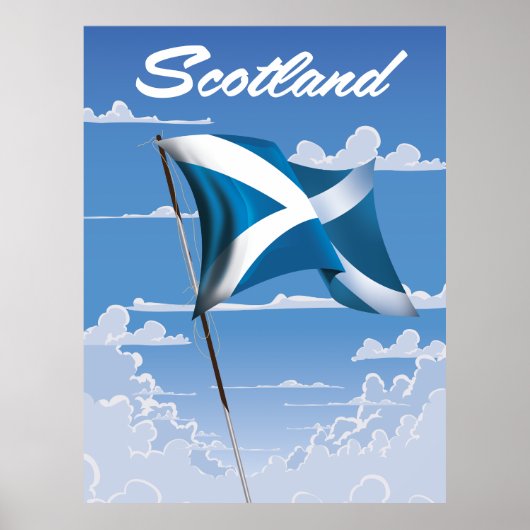 Poster Scotland Saltire (Devant)