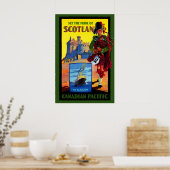 Poster Scotland Scotsman Pipe Player Celtic Edinburgh (Cuisine)