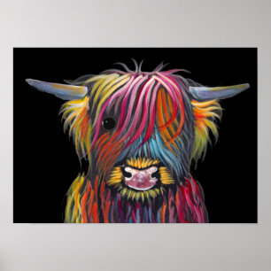 Poster Scottish Highland Cow ' BRaVEHEaRT 2' par Shirley