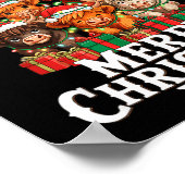 Poster Scottish Highland Cow Christmas Tree Funny Cow Lov (Coin)