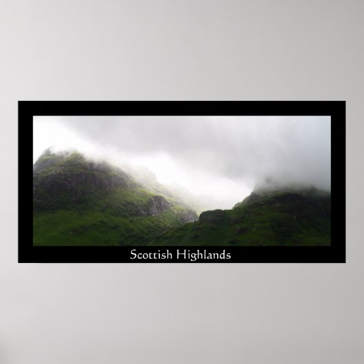 Poster Scottish highlands (Devant)