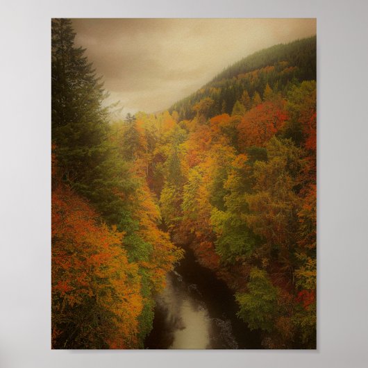 Poster Scottish Highlands in fall (Devant)