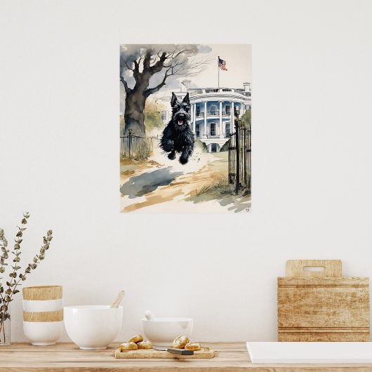 Poster Scottish Terrier - Chien Art Imprimer (Cuisine)