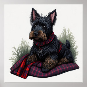 Poster Scottish terrier dog