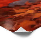 Poster Scottish Terrier en automne Leaves Fall Inspire (Coin)