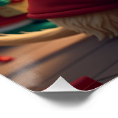 Poster Scottish Terrier Helping Santa’s Elves Christmas (Coin)