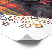 Poster Scottish terrier on tartan (Coin)