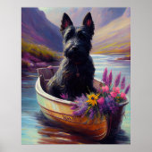 Poster Scottish Terrier sur une pagaie : une aventure Pit (Devant)
