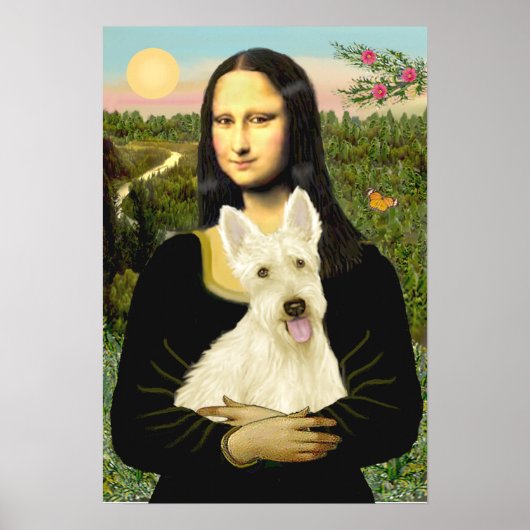 Poster Scottish Terrier (W5) - MonaLisa (Devant)