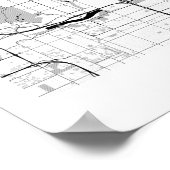 Poster Scottsdale Arizona Modern Minimal Simple Map (Coin)